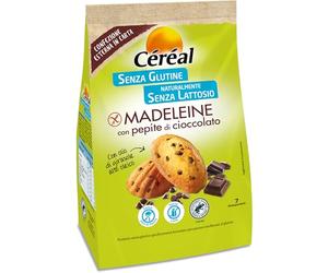 Céréal LE ORIGINALI Madeleine con Pepite di Cioccolato, merendine Senza Lattosio, Senza Glutine, 210 g
