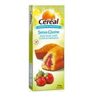 CRAL Senza Glutine - Mini Plum Cake Cuor di Fragola, 6 snack da 35 grammi