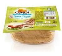 CÉRÉAL PANE A FETTE senza glutine, senza lattosio, Con lievito madre, 200 gr