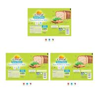 Céréal Pane Rustico ai Semi, Pane senza glutine, Panbauletto con Semi di Girasole e Semi di Lino, 400g (Confezione da 3)