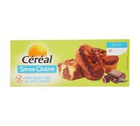 Céréal Mini Plum Cake al Cioccolato, Merendine dolci Senza Glutine e Senza Latte, Plumcake, 200 g