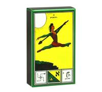 Ceremonial Tarot Card, 78-Piece English Version Paper Tarot Cards, Wiccan Supplies Pocket Size Tarot Deck, Divination Tools for Parties & Gatherings, 10.5x6.3cm
