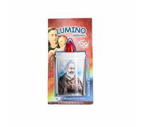 Cereria Del Rosso -cero votivo elettrico- set 5 pezzi, durata 120 giorni, led a luce rossa, accensione antipioggia, batterie incluse