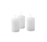 Cereria Di Giorgio - 12 Candele Cero - Ø 4 cm h. 7 cm - Bianco Cloud
