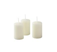 Cereria di Giorgio - 12 Candele Cero - Diametro 4 cm Altezza 7 cm - Colore Panna - Durata 12 Ore - Non profumate