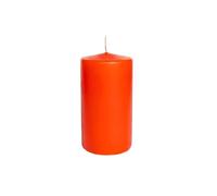 Cereria Di Giorgio - 12 Candele Cero - Diametro 5 cm Altezza 10 cm - Colore Arancione - Durata 35 ore - Non profumate