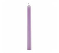 Cereria Di Giorgio - 12 Candele Cilindriche colore pieno - Diametro 1,9 cm Altezza 20 cm - Colore Viola chiaro - Durata 5 ore