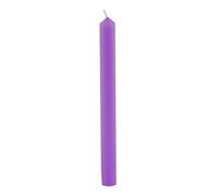 Cereria Di Giorgio - 12 Candele Cilindriche colore pieno - Diametro 1,9 cm Altezza 20 cm - Colore Viola - Durata 5 ore