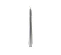 Cereria Di Giorgio - 12 Candele Coniche - Diametro 2,2 cm Altezza 30 cm - Colore Argento - Durata 10 Ore - Standart per candelabro