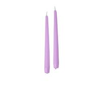Cereria Di Giorgio - 12 Candele Coniche - Diametro 2,2 cm Altezza 30 cm - Colore Viola polvere - Durata 10 ore - Standard per candelabro