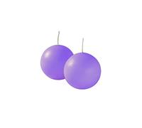 Cereria di Giorgio 12 Candele Sfera Diametro 4,5 cm - Colore Viola Chiaro - Durata 5 Ore