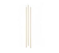 Cereria Di Giorgio - 12 Candele Stelo - Diametro 0.9 cm Altezza 37 cm - Colore Panna - Durata 3 ore - Non profumate