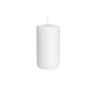 Cereria Di Giorgio - 2 Candele Cero - Diametro 8 cm Altezza 15 cm - Colore Bianco Cloud - Durata 100 Ore - Non profumate