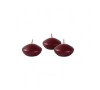 Cereria Di Giorgio - 20 Candele Galleggianti - Ø 4.5 cm h. 2.7 cm - Bordeaux