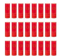 Cereria Di Giorgio - 24 Lampade Eucaristiche Intere - Diametro 6,6 cm Altezza 19,5 cm - Durata 7 Giorni