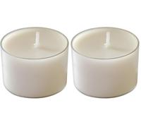 Cereria Di Giorgio - 24 Tealight con cup trasparente - Diametro 3.9 cm Altezza 2.3 cm - Colore Avorio - Durata 4.5 ore - Non profumate - Cera vegetale (Confezione da 2)