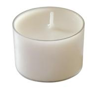 Cereria Di Giorgio - 24 Tealight con cup trasparente - Diametro 3.9 cm Altezza 2.3 cm - Colore Bianco Cloud -Durata 6.5 ore - Non profumate