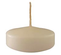 Cereria Di Giorgio - 28 Candele Galleggianti - Diametro 5 cm Altezza 3 cm - Colore Avorio - Durata 5.5 ore