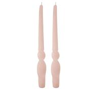 Cereria Di Giorgio - 4 Candele artigianali con spirale Voluta - Diametro 2.2 cm Altezza 30 cm - Colore Pesca - Durata 10 ore