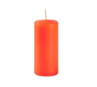 Cereria Di Giorgio - 6 Candele Cero - Diametro 6 cm Altezza 15 cm - Colore Arancione - Durata 72 ore - Non profumate