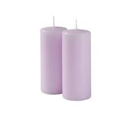 Cereria Di Giorgio - 6 Candele Cero - Diametro 6 cm Altezza 15 cm - Colore Lavanda - Durata 72 ore - Non profumate