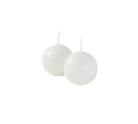 Cereria Di Giorgio - 6 Candele Sfera - Ø 6 cm - Bianco Cloud