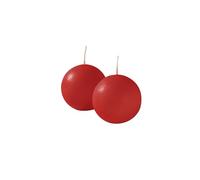 Cereria Di Giorgio - 6 Candele Sfera - Ø 6 cm - Rosso