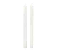 Cereria Di Giorgio - 8 Candele Cilindriche - Diametro 2,2 cm Altezza 25 cm - Colore Bianco Cloud - Durata 8 ore