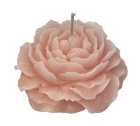 Cereria Di Giorgio - Candela a forma di Camelia - Colore Pesca - Diametro 8 cm Altezza 3.5 cm - Sacchetto Regalo - Artigianale