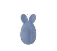 Cereria Di Giorgio - Candela a Forma di Uovo con Orecchie da Coniglio - Colore Dusty blu - Altezza 12 cm - Spring Collection - Artigianale - Con sacchetto regalo - Made in Italy