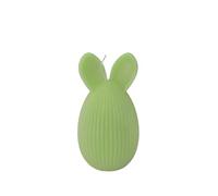 Cereria Di Giorgio - Candela a Forma di Uovo con Orecchie da Coniglio - Colore Pistacchio - Altezza 12 cm - Spring Collection - Artigianale - Con sacchetto regalo - Made in Italy