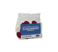 Cereria Di Giorgio Candele Galleggianti Ø 4,5 cm H. 2,7 cm (20 pz) - Bordeaux