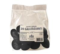 Cereria Di Giorgio Candele Galleggianti Ø 4,5 cm H. 2,7 cm (20 pz) - Nero