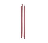 Cereria di Giorgio Risthò Candele Stelo, Cera di paraffina, Rosa Antico, 0.9 cm, 12 unità