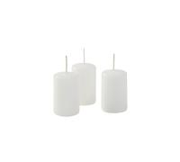 Cereria di Giorgio Candele diametro 4 cm altezza 7 - Bianco - Confezione da 12 pezzi