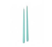 Cereria Di Giorgio - Confezione da 6 Candele Coniche - Colore Celeste - Diametro 2,2 cm Altezza 40 cm - Durata 14 ore - Standard per Candelabri