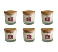 Cereria Di Giorgio - Confezione da 6 Candele in bicchiere - Cera vegetale di Palma e Soia - Collezione Odor Block - Original - Durata 50 ore