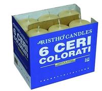 Cereria di Giorgio Risthò - 6 Ceri Bianchi, 6x6x15cm