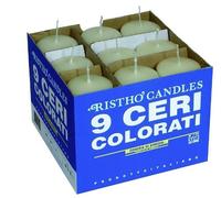 Cereria di Giorgio Risthò - 9 Ceri Colore Panna, 5x5x12 cm