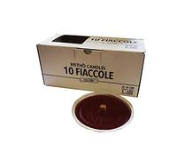 Cereria di Giorgio Risthò Fiaccole da Esterno, Cera, Rosso, 14x14x2 cm