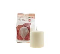 Cereria di Giorgio Succo di Candela Cero Profumato alla Frutta, Cera di paraffina, Rosa Chiaro, 7 cm
