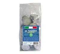 Cereria Di Giorgio Tealight Ø 3,6 cm h. 1,7 cm (25 pz) - Durata 5 ore
