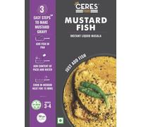 CERES FOODS Indian Bengali Mustard Fish Instant Liquid Masala Simmer Sauce Fish Mustard Curry Paste or Mix Cook 35 Ounces of Fish from the Curry, 200 gm