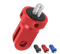CERFFOOL 1/4" Adattatori Treppiede per GoPro 13 12 11 Insta360 X5 X4 /GO 3S per DJI Osmo Action 5 Pro 4 SJCAM Universale Adattatore Supporto in Alluminio per Action Camera (Rosso)