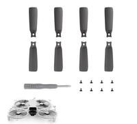 CERFFOOL 8 Pezzi Eliche di Ricambio per DJI Flip Elica di Ricambio Leggero Blocco Rapido con Vite e Cacciavite per Accessori Drone (nero)