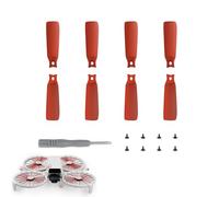 CERFFOOL 8 Pezzi Eliche di Ricambio per DJI Flip Elica di Ricambio Leggero Blocco Rapido con Vite e Cacciavite per Accessori Drone (Rosso)