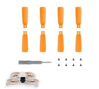CERFFOOL 8 Pezzi Eliche di Ricambio per DJI Flip Elica di Ricambio Leggero Blocco Rapido con Vite e Cacciavite per Accessori Drone (Arancione)