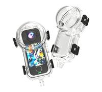 CERFFOOL Custodia impermeabile per Insta360 X4 Aria Custodia da Immersione invisibile Anti-Graffio Cover di Protezione Rigida Ad Alta Trasmissione PC Coperchio con Inserto Antiappannamento per