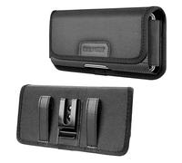 CERFFOOL Custodia orizzontale in nylon con clip da cintura per smartphone da 6,1 a 6,8 pollici, per iPhone 15, 14, 13, 12, 11 Pro Max XR X 8, 7, 6 Plus/Xiaomi/Samsung (XXL)