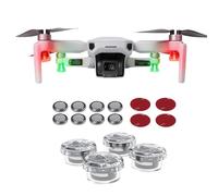 CERFFOOL Luce notturna per drone DJI NEO 2 1/Mini 5 Pro 4 Pro 3 Pro/Mavic 4 Pro 3 Pro 3 Pro 3/Air 3S 3/Classic FPV/Avata 2, 4 pezzi, luce lampeggiante per droni, accessori universali